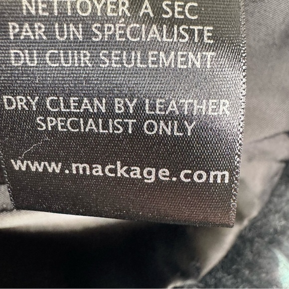 Mackage Mongolian Lamb Fur Leather Moto Jacket Size Small - Picture 14 of 16